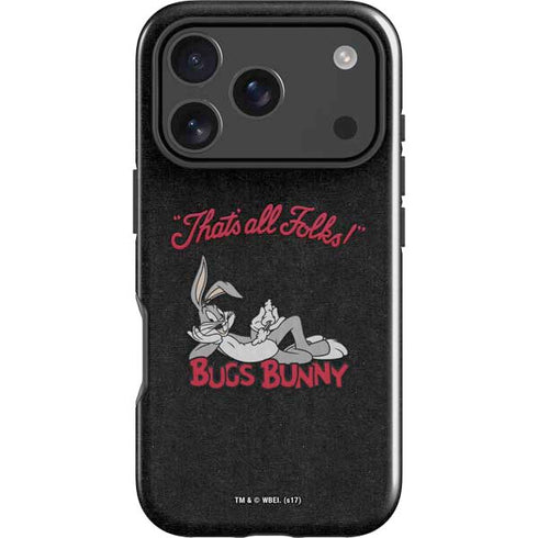 Looney Tunes Bugs Bunny Thats All Folks iPhone 18 Pro Max Impact Case