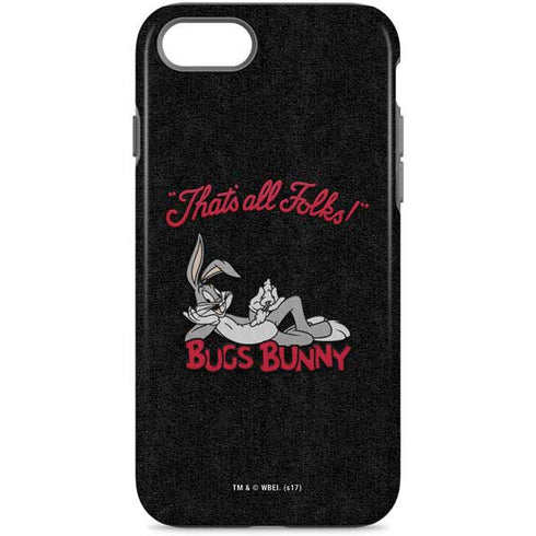Looney Tunes Bugs Bunny Thats All Folks iPhone Cases