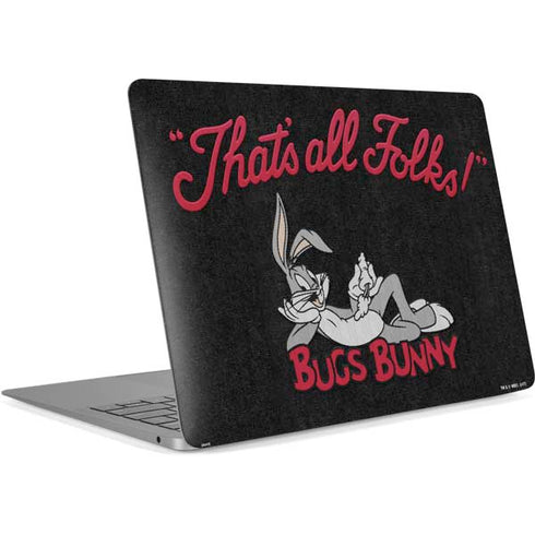 Looney Tunes Bugs Bunny Thats All Folks Apple MacBook Air Skin