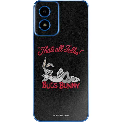 Looney Tunes Bugs Bunny Thats All Folks Moto G Play 4G (2024) Skin
