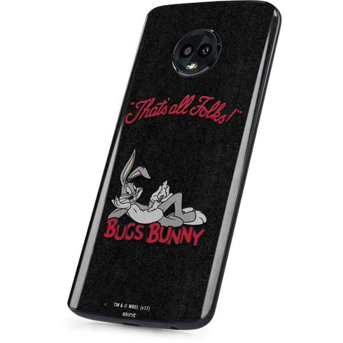 Looney Tunes Bugs Bunny Thats All Folks Moto G6 Skin