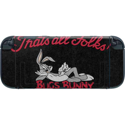 Looney Tunes Bugs Bunny Thats All Folks Nintendo Switch 2 (2025) with Joy-Con Skin