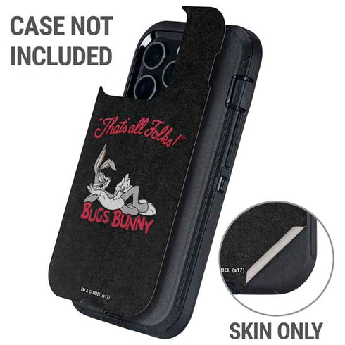 Looney Tunes Bugs Bunny Thats All Folks Otterbox Defender iPhone Skin