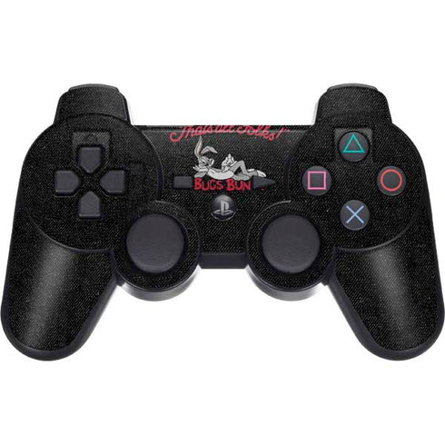 Looney Tunes Bugs Bunny Thats All Folks PS3 Dual Shock wireless controller Skin