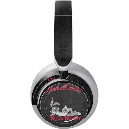 Looney Tunes Bugs Bunny Thats All Folks Surface Headphones Skin