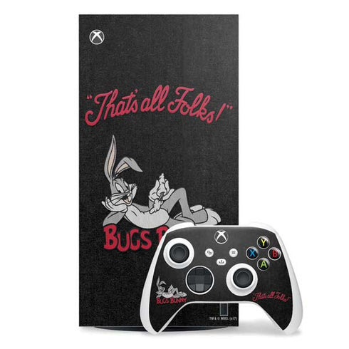 Looney Tunes Bugs Bunny Thats All Folks Xbox Series X Skins