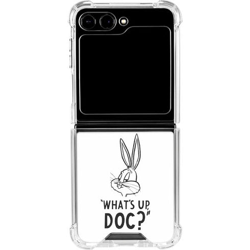 Looney Tunes Bugs Bunny Whats Up Doc Galaxy Z Flip6 Clear Case