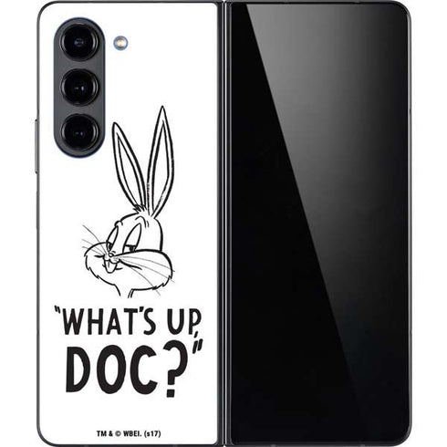 Looney Tunes Bugs Bunny Whats Up Doc Galaxy Z Fold5 5G Skin