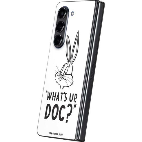 Looney Tunes Bugs Bunny Whats Up Doc Galaxy Z Fold5 5G Skin