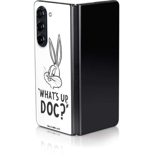 Looney Tunes Bugs Bunny Whats Up Doc Galaxy Z Fold5 5G Skin