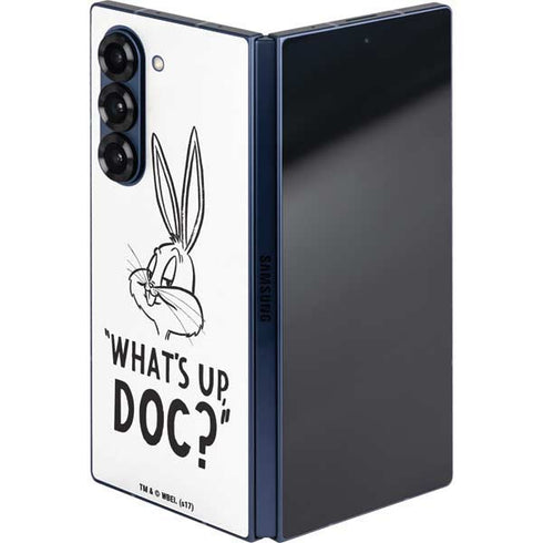 Looney Tunes Bugs Bunny Whats Up Doc Galaxy Z Fold6 Skin