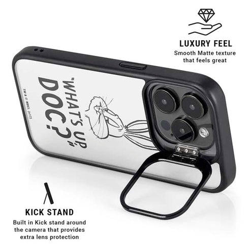 Looney Tunes Bugs Bunny Whats Up Doc iPhone 14 Pro Max Kickstand Case