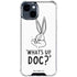 Looney Tunes Bugs Bunny Whats Up Doc iPhone 15 Clear Case