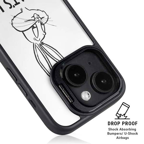 Looney Tunes Bugs Bunny Whats Up Doc iPhone 15 Plus Kickstand Case