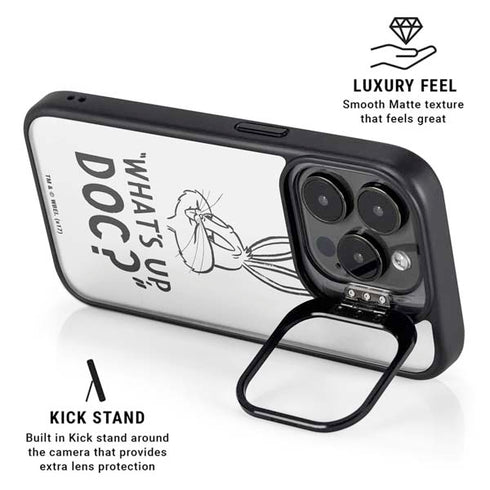Looney Tunes Bugs Bunny Whats Up Doc iPhone 15 Pro Max Kickstand Case