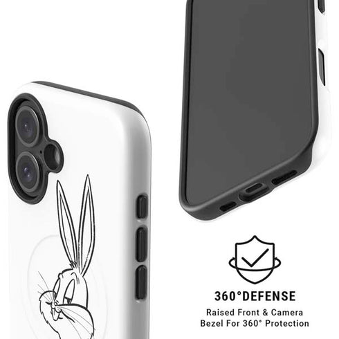 Looney Tunes Bugs Bunny Whats Up Doc iPhone 16 Magsafe Impact Case