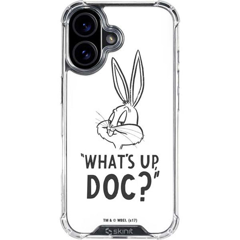 Looney Tunes Bugs Bunny Whats Up Doc iPhone 16 Plus Clear Case