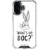 Looney Tunes Bugs Bunny Whats Up Doc iPhone 16 Plus Clear Case