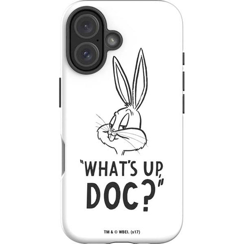 Looney Tunes Bugs Bunny Whats Up Doc iPhone 16 Plus Impact Case