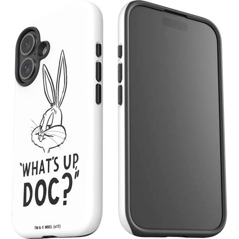 Looney Tunes Bugs Bunny Whats Up Doc iPhone 16 Plus Impact Case