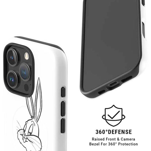 Looney Tunes Bugs Bunny Whats Up Doc iPhone 16 Pro Max Magsafe Impact Case