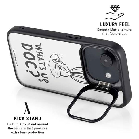 Looney Tunes Bugs Bunny Whats Up Doc iPhone 16e Kickstand Case