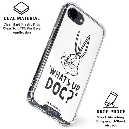 Looney Tunes Bugs Bunny Whats Up Doc iPhone 16e Clear Case