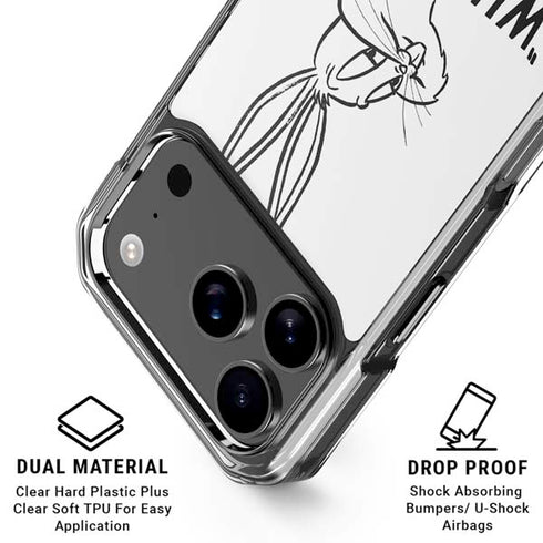 Looney Tunes Bugs Bunny Whats Up Doc iPhone 18 Pro Clear Case