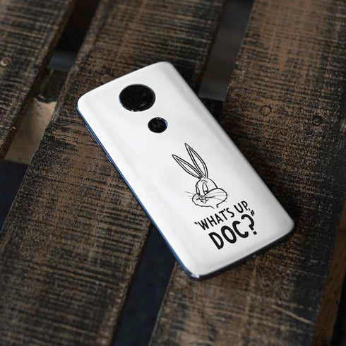 Looney Tunes Bugs Bunny Whats Up Doc Moto E5 Plus Skin