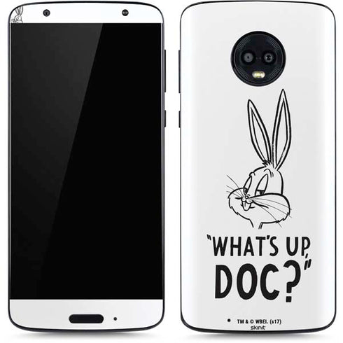 Looney Tunes Bugs Bunny Whats Up Doc Moto G6 Skin
