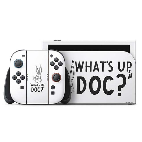 Looney Tunes Bugs Bunny Whats Up Doc Nintendo Switch 2 (2025) with Joy-Con Skin