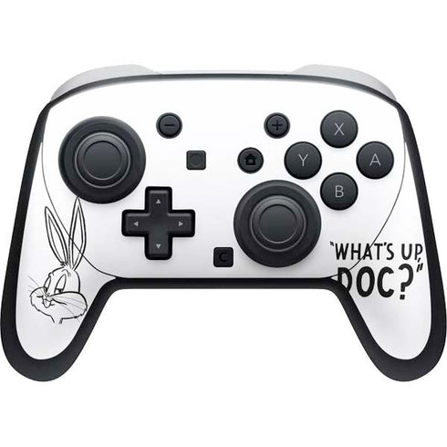 Looney Tunes Bugs Bunny Whats Up Doc Nintendo Switch 2 (2025) Pro Controller Skin