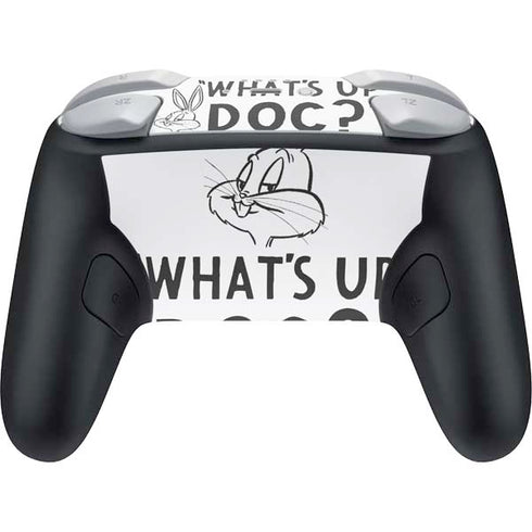 Looney Tunes Bugs Bunny Whats Up Doc Nintendo Switch 2 (2025) Pro Controller Skin
