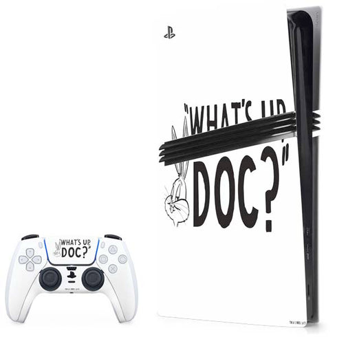 Looney Tunes Bugs Bunny Whats Up Doc PS5 Pro Bundle Skin