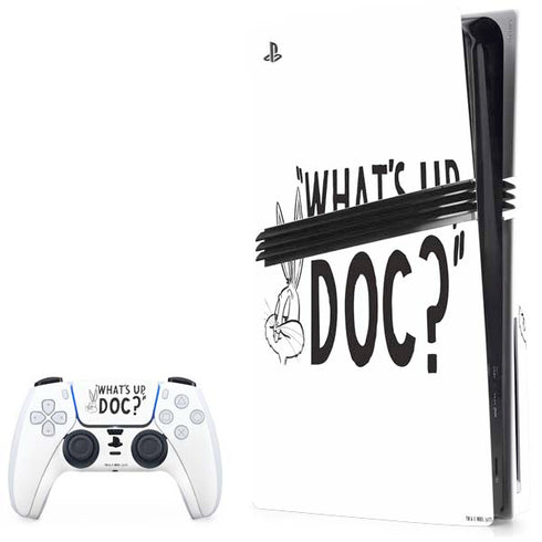 Looney Tunes Bugs Bunny Whats Up Doc PS5 Pro Disk Bundle Skin