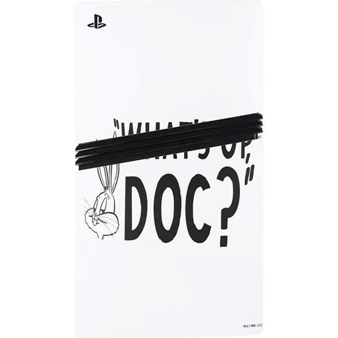 Looney Tunes Bugs Bunny Whats Up Doc PS5 Pro Disk Console Skin