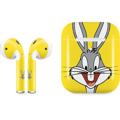 Looney Tunes Bugs Bunny Zoomed In Apple AirPods 2 Skin