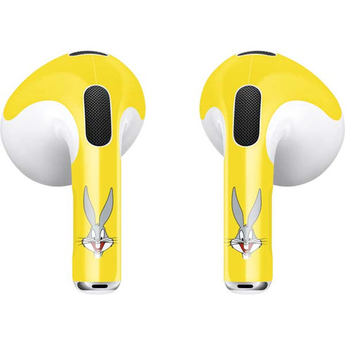Looney Tunes Bugs Bunny Zoomed In Apple AirPods (3rd Gen 2021) Skin