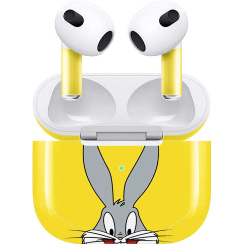 Looney Tunes Bugs Bunny Zoomed In Apple AirPods (3rd Gen 2021) Skin