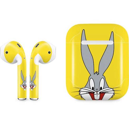 Looney Tunes Bugs Bunny Zoomed In Apple AirPods Skin