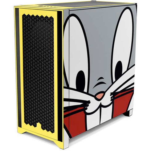 Looney Tunes Bugs Bunny Zoomed In Corsair 4000D Tempered Glass Mid-Tower ATX Case Skin