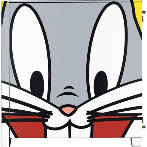 Looney Tunes Bugs Bunny Zoomed In Corsair 4000D Tempered Glass Mid-Tower ATX Case Skin