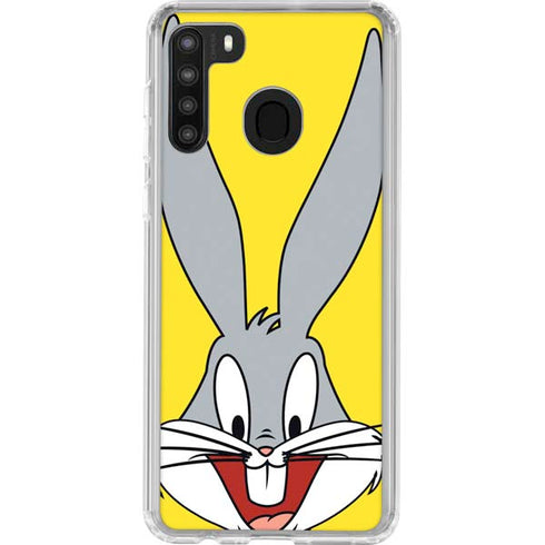 Looney Tunes Bugs Bunny Zoomed In Galaxy A21 Clear Case