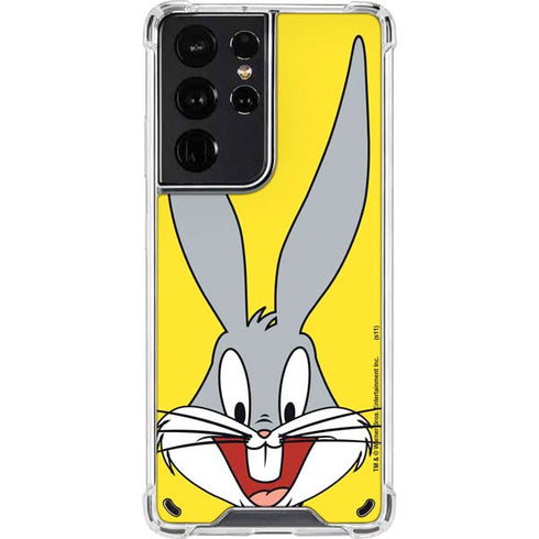 Looney Tunes Bugs Bunny Zoomed In Galaxy S21 Ultra 5G Clear Case