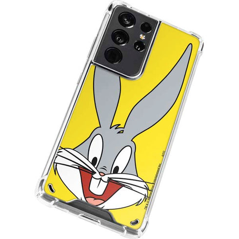 Looney Tunes Bugs Bunny Zoomed In Galaxy S21 Ultra 5G Clear Case