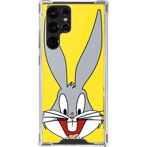 Looney Tunes Bugs Bunny Zoomed In Galaxy S22 Ultra Clear Case