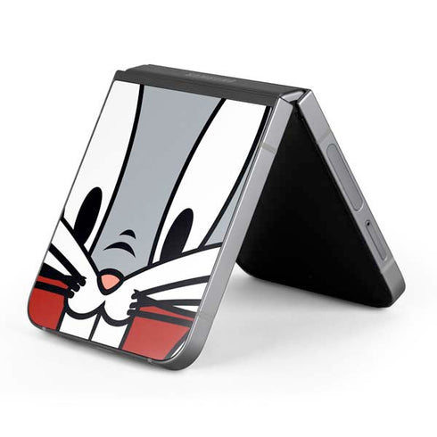 Looney Tunes Bugs Bunny Zoomed In Galaxy Z Flip6 Skin
