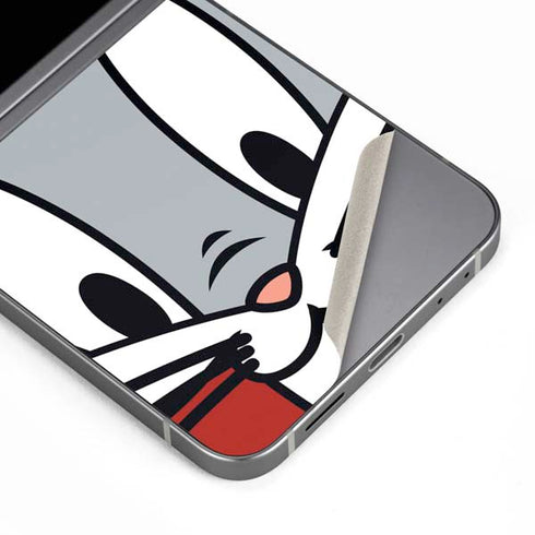 Looney Tunes Bugs Bunny Zoomed In Galaxy Z Flip6 Skin