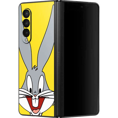 Looney Tunes Bugs Bunny Zoomed In Galaxy Z Fold3 5G Skin