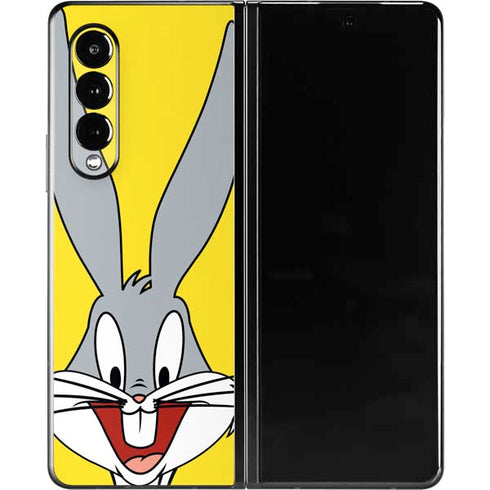 Looney Tunes Bugs Bunny Zoomed In Galaxy Z Fold3 5G Skin